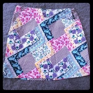 Bright pretty spring golf skort